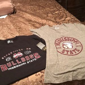 Two(2) Mississippi State T-shirts